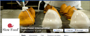 La copertina del 9 settembre di "Slow Food International" su facebook