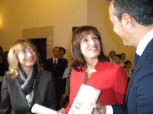 La Dott.ssa Antonia Troja D'Urso con il Presidente Spina e il Prefetto Minerva