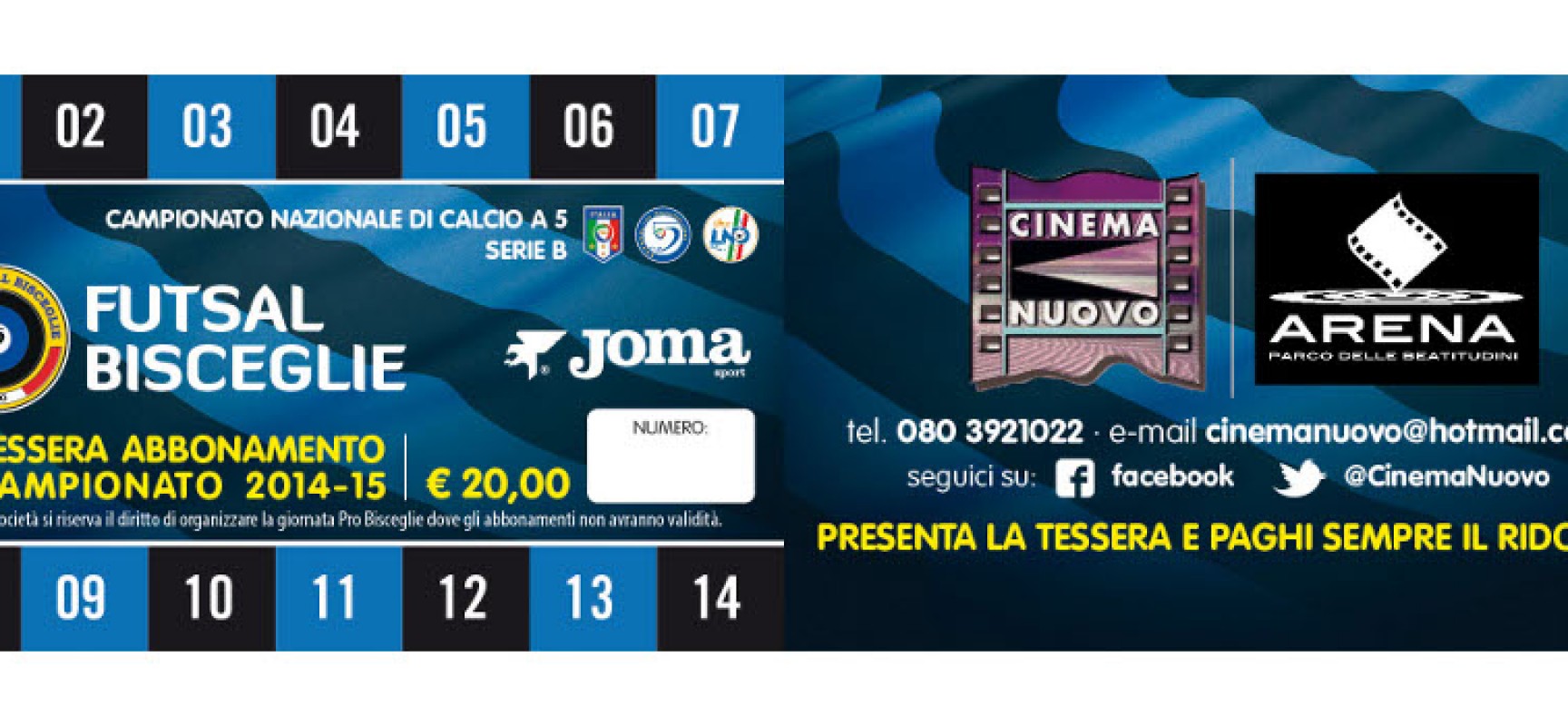 Futsal Bisceglie, parte la campagna abbonamenti 2014/15