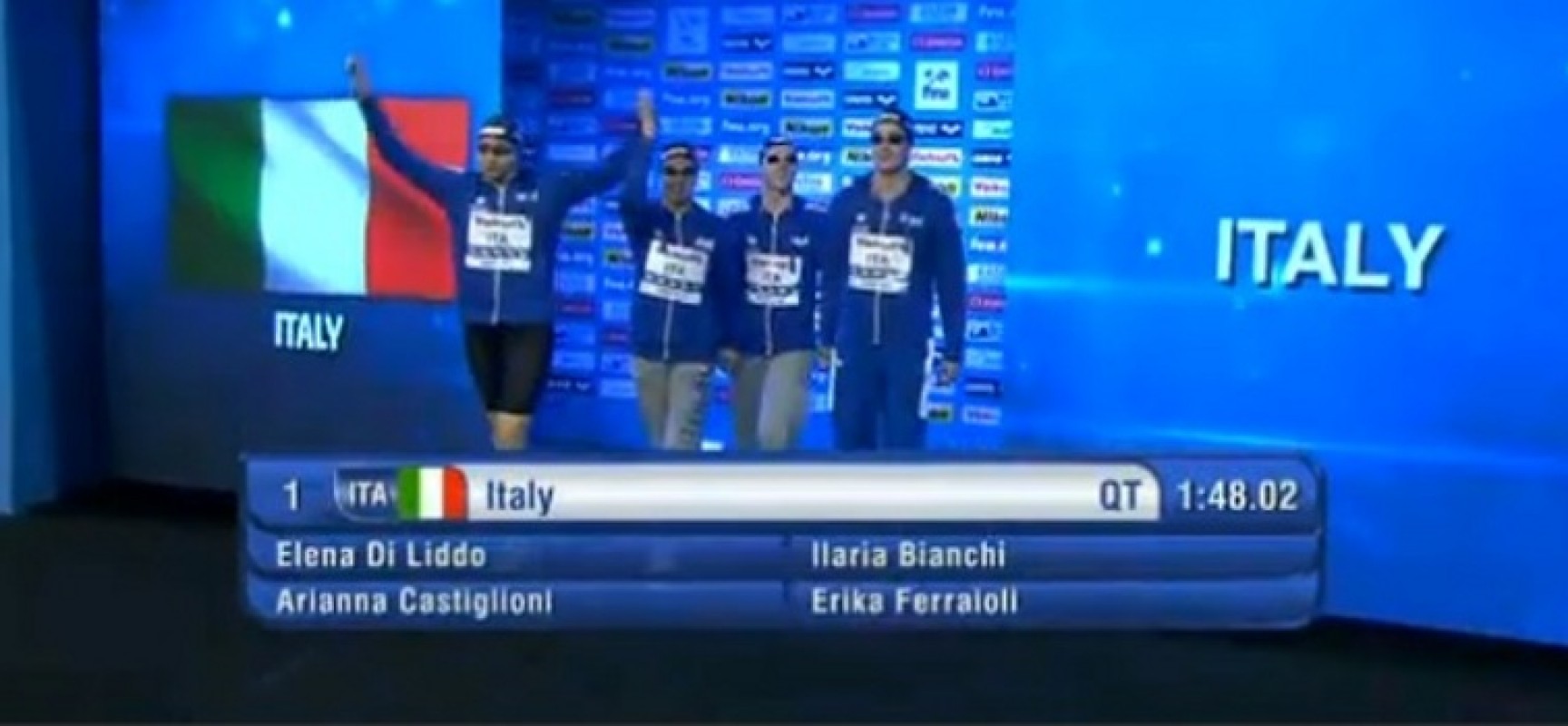 Mondiali di nuoto in vasca corta: Di Liddo quinta con la staffetta 4×50 mista, ma nuovo record italiano