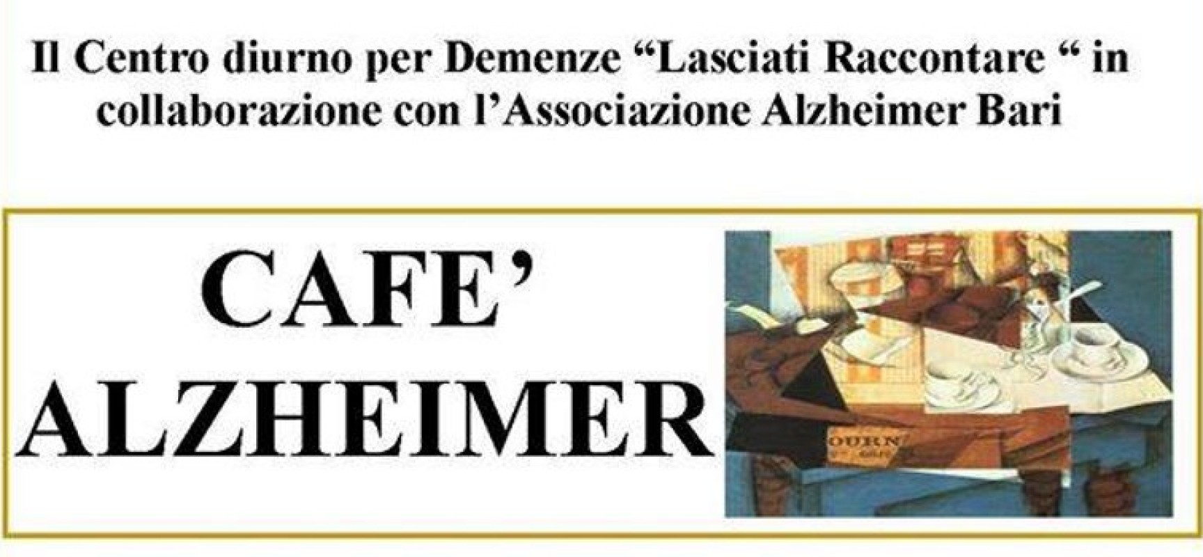 Torna “Caffè Alzheimer” a cura del Centro Diurno Alzheimer “Lasciati Raccontare”