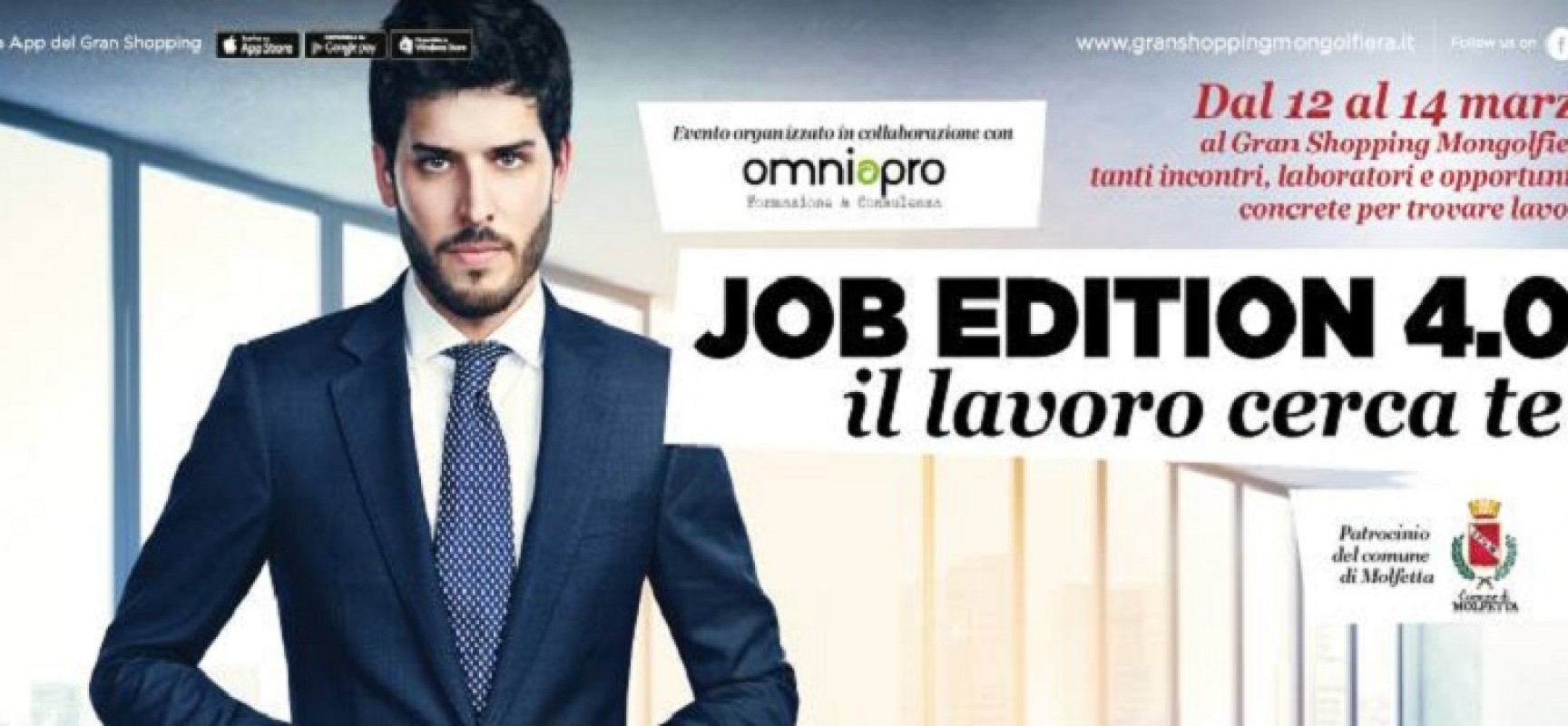 “Job Edition 4.0-Il lavoro cerca te”, presso “La Mongolfiera” di Molfetta l’evento per chi cerca lavoro