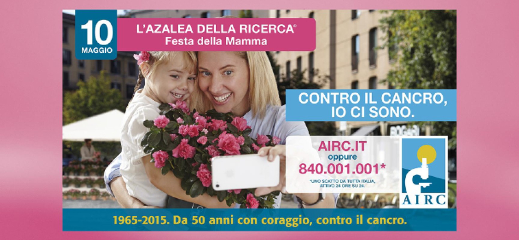 AIRC in piazza anche a Bisceglie contro i tumori femminili nel giorno della Festa della Mamma