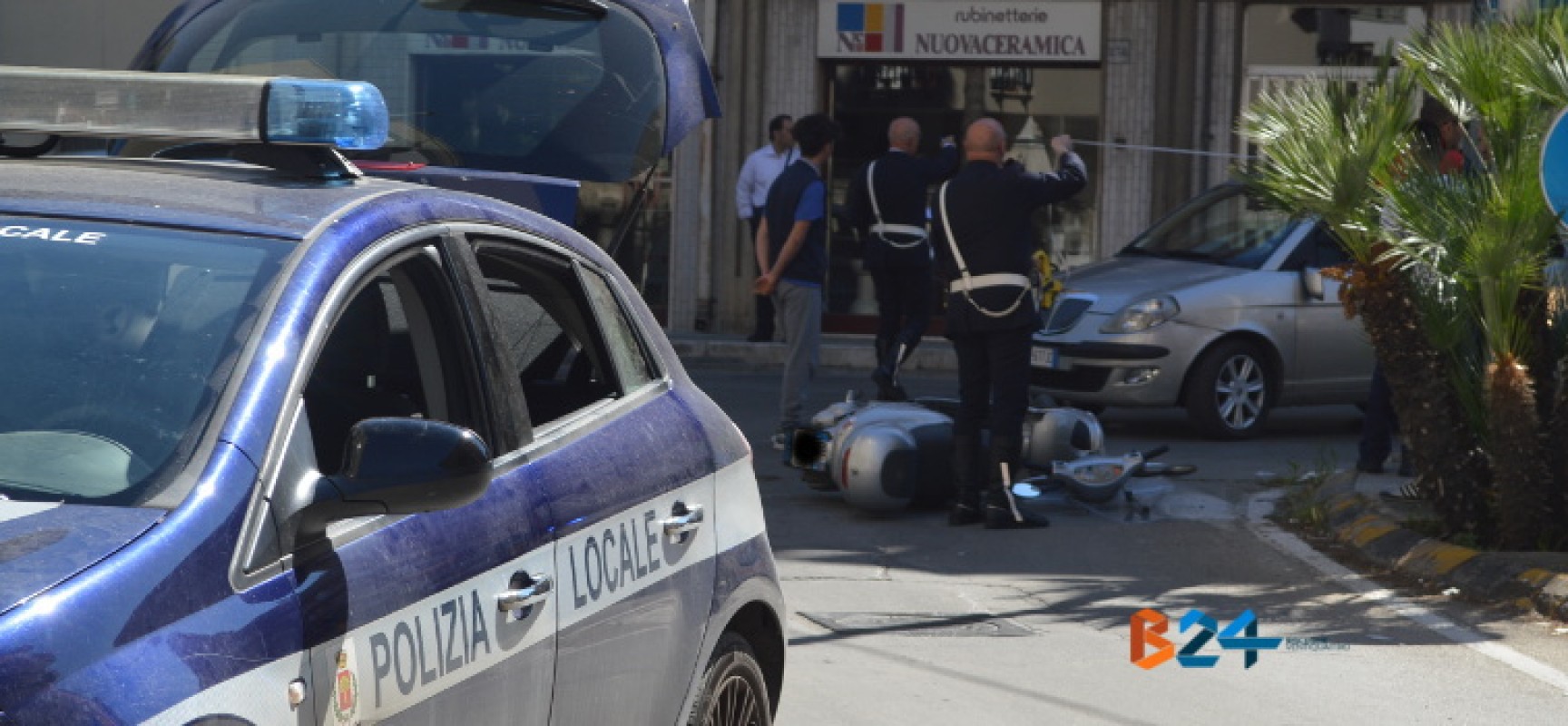 Incidente all’incrocio tra via Imbriani e via Seminario, motociclista trasportato ad Andria
