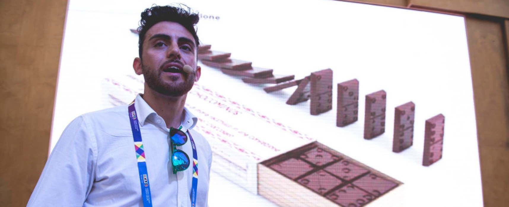 Il designer biscegliese Adriano Torchetti ad Expo 2015 con il suo Chocominus