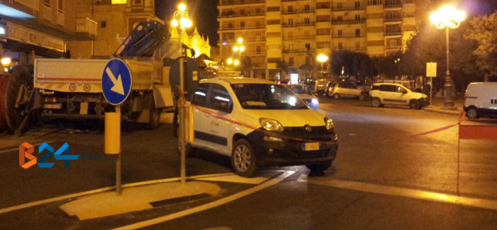 Torna la luce in via San Lorenzo ma l’Enel è ancora al lavoro per riparare il guasto