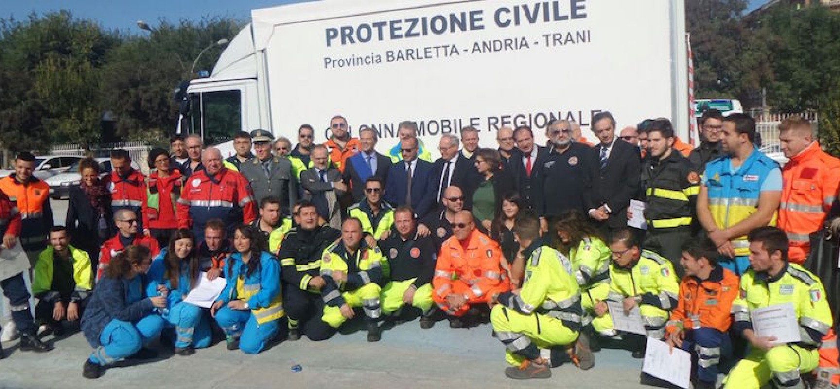 Anche gli OER di Bisceglie presenti alla cerimonia di consegna di autocarro per emergenze