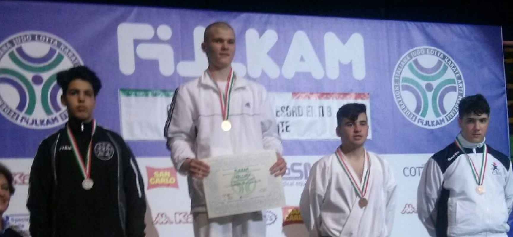 Il biscegliese Fabrizio Papagni terzo ai Campionati Italiani Esordienti “B” di kumite