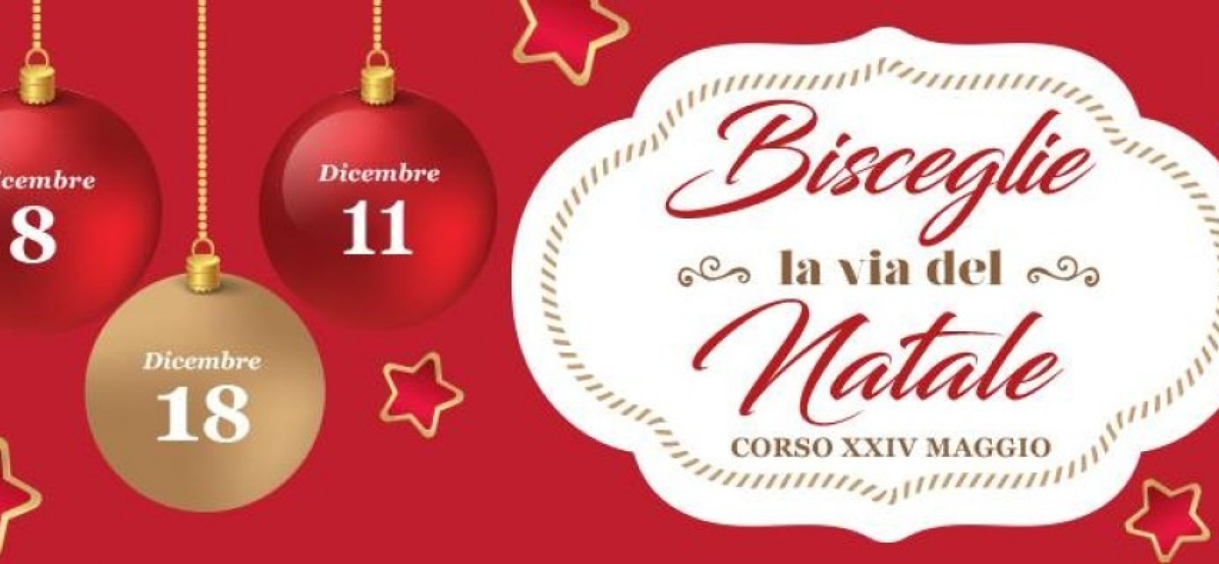 “Bisceglie – La via del Natale” il calendario degli eventi in programma