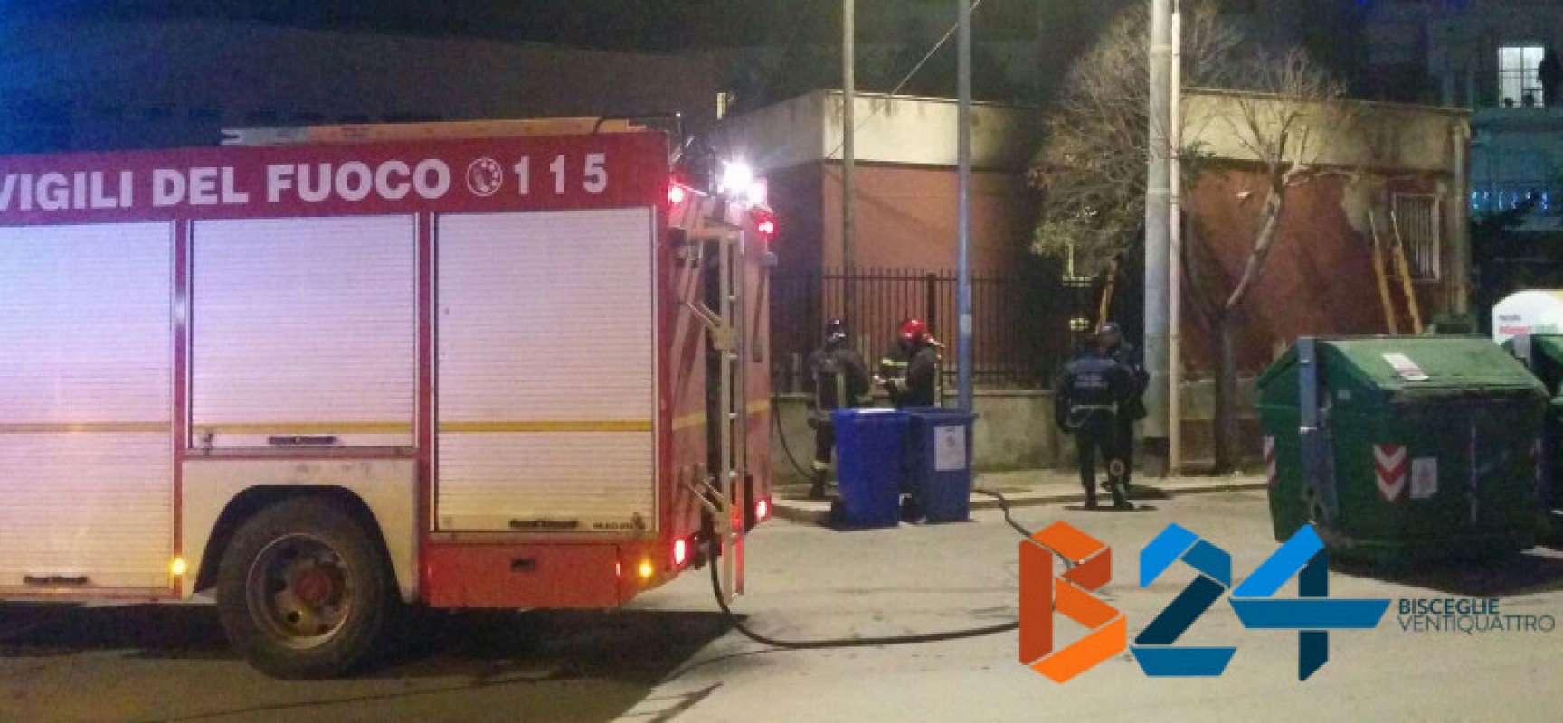 Scuola San Giovanni Bosco, incendio doloso nelle vicinanze dell’ex casa del custode