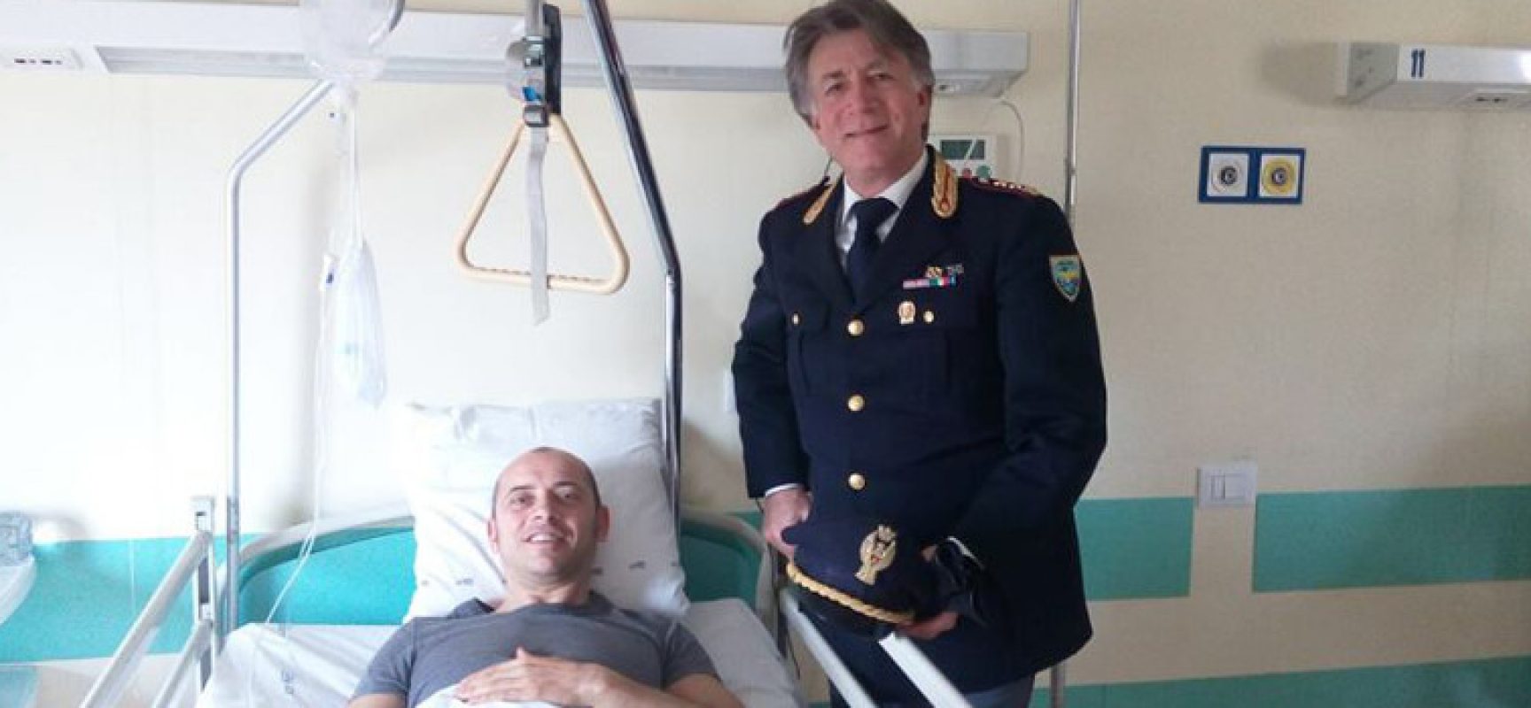 Operato, sta meglio il poliziotto-eroe che ha salvato la bimba a Bisceglie