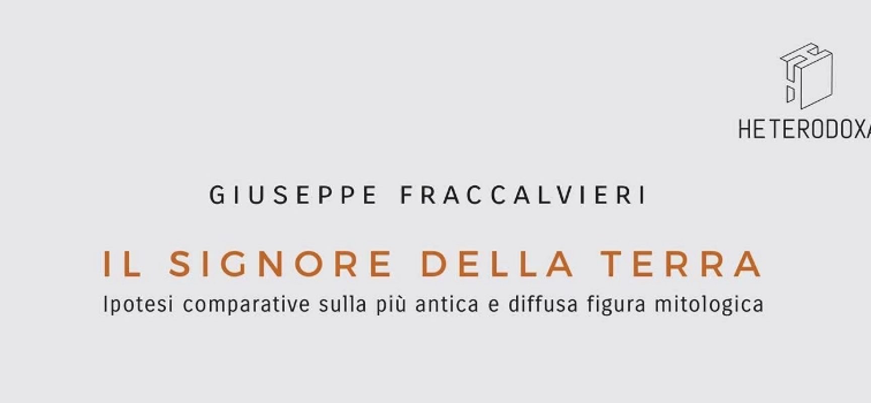 Tupputincontri presenta il saggio multidisciplinare di Giuseppe Fraccalvieri