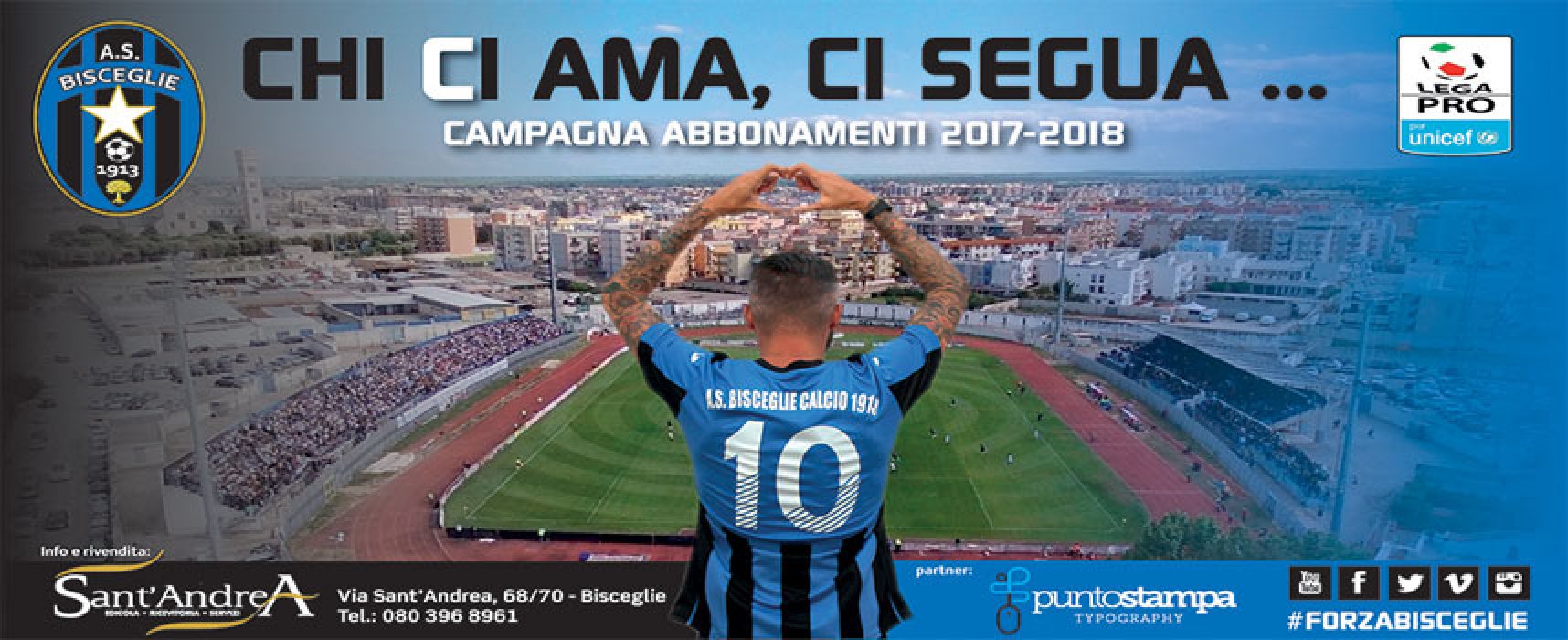 Bisceglie Calcio, prorogata la chiusura della campagna abbonamenti