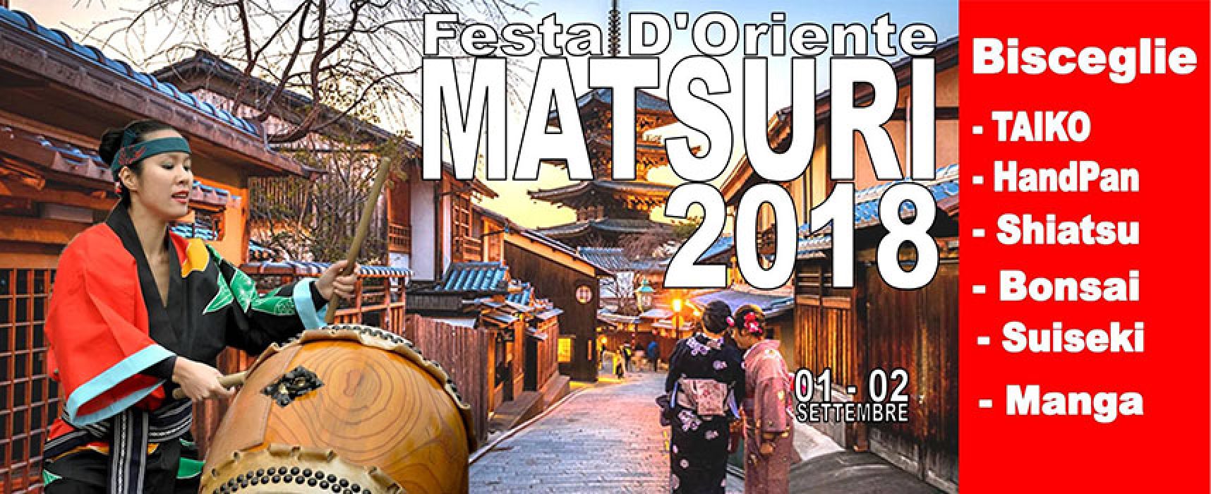 Matsuri Festival d’Oriente, la cultura nipponica approda in tre serate a Bisceglie