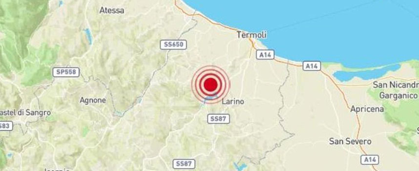 Nuova scossa di terremoto in Molise avvertita anche a Bisceglie