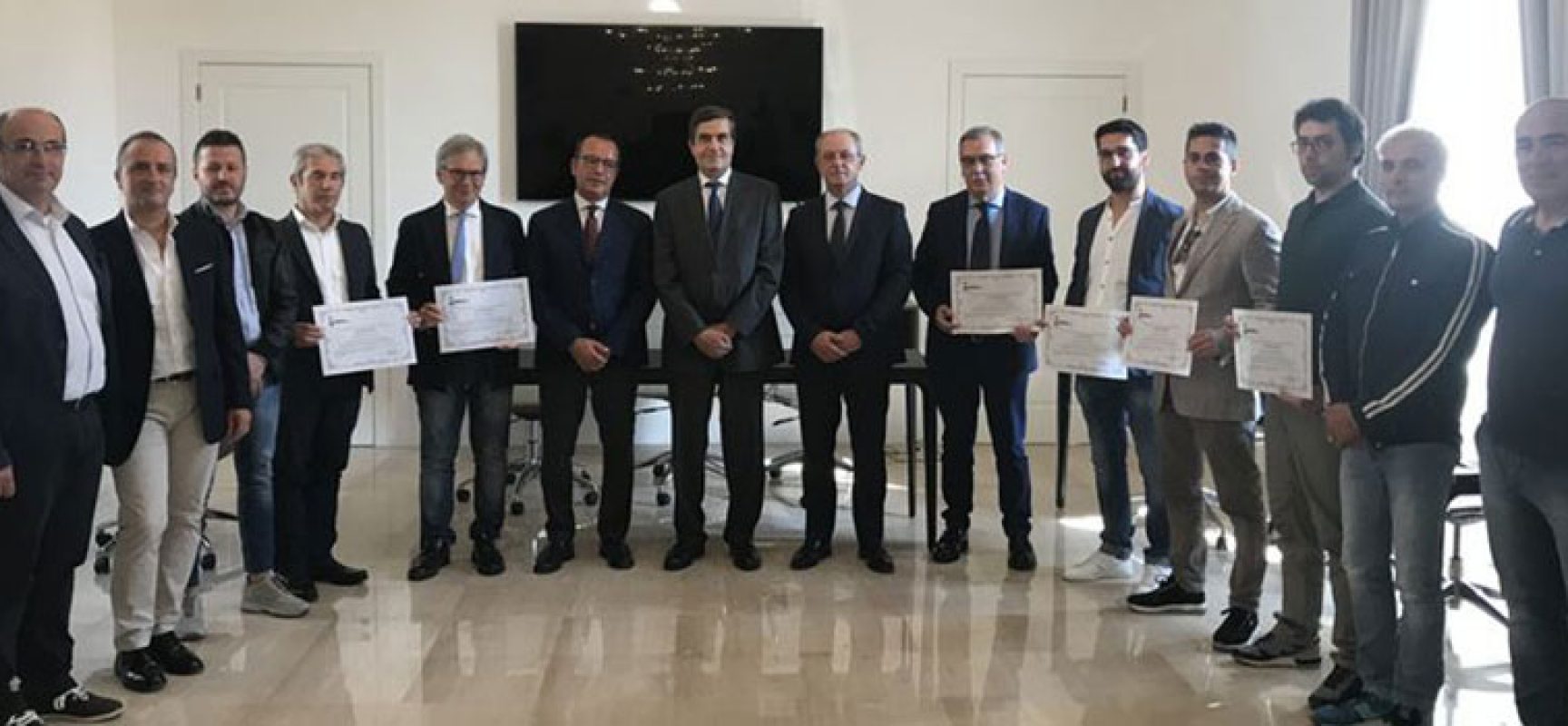 Due geometri biscegliesi tra i premiati dal Prefetto Sensi per lavori post sisma 2016-17