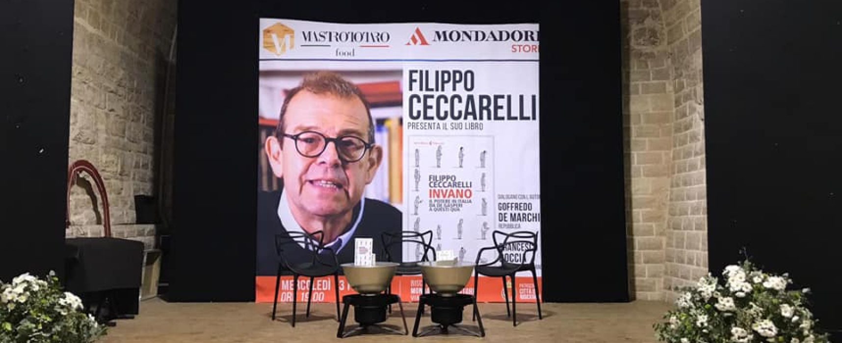 Il giornalista Filippo Ceccarelli presenta “Invano” alle Vecchie Segherie Mastrototaro