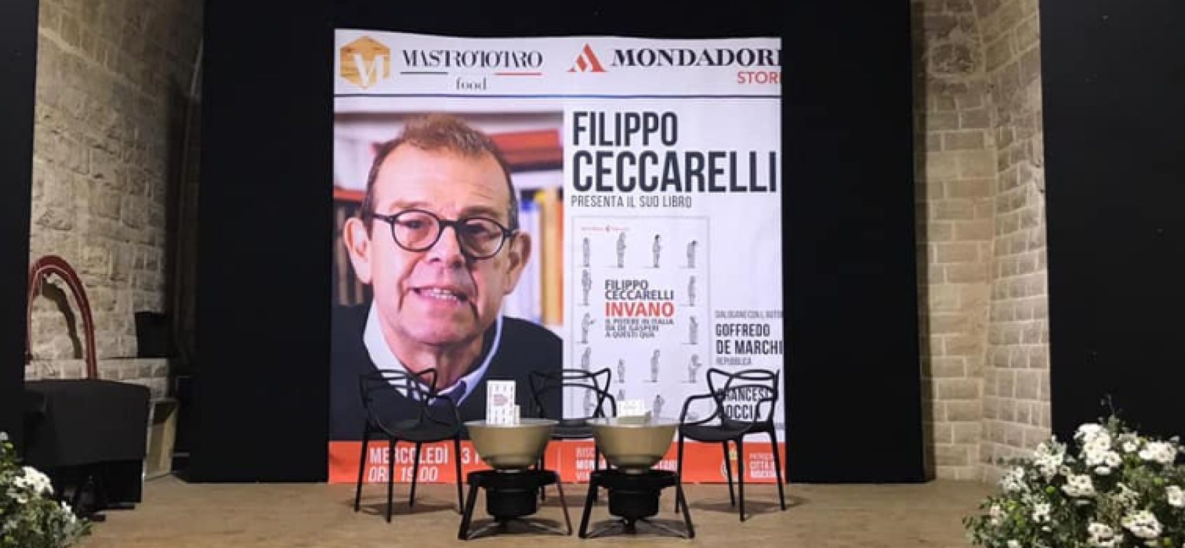 Il giornalista Filippo Ceccarelli presenta “Invano” alle Vecchie Segherie Mastrototaro