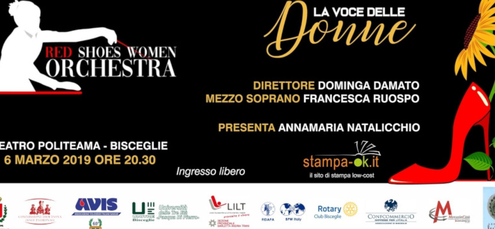 La Red Shoes Women Orchestra al Politeama per un concerto contro la violenza sulle donne