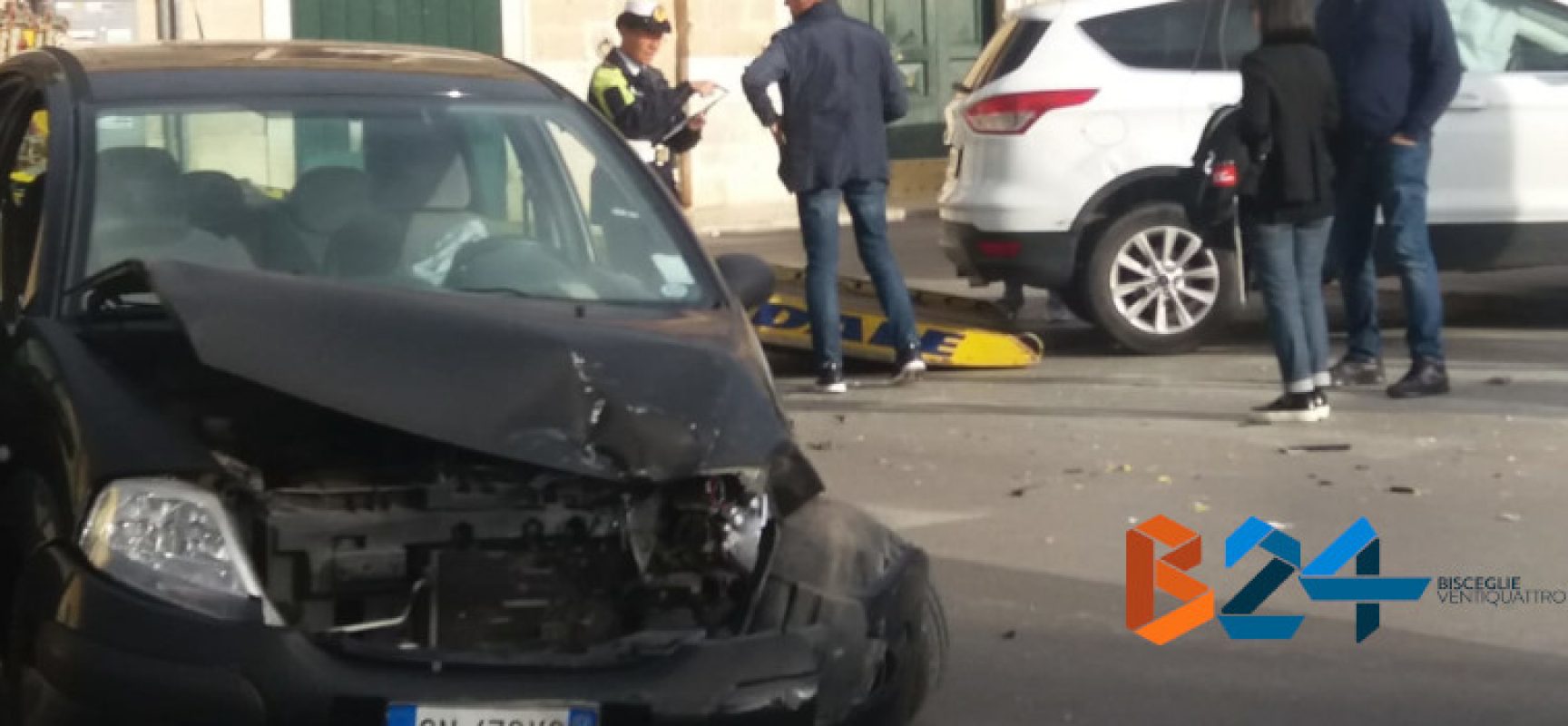 Incidente su Corso Sergio Cosmai, tre feriti