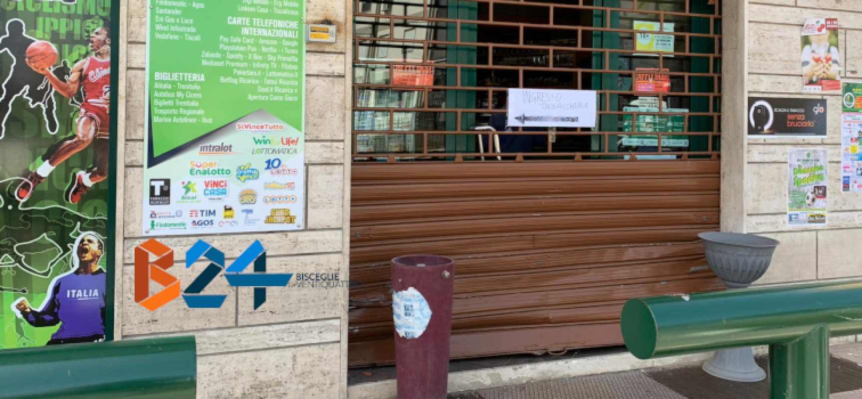 Tentato furto alla tabaccheria di Corso Garibaldi