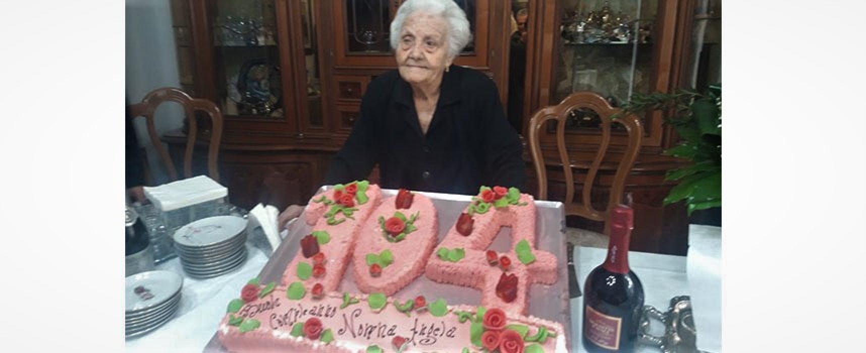 Nonna Angela da record, festeggiati i 104 anni