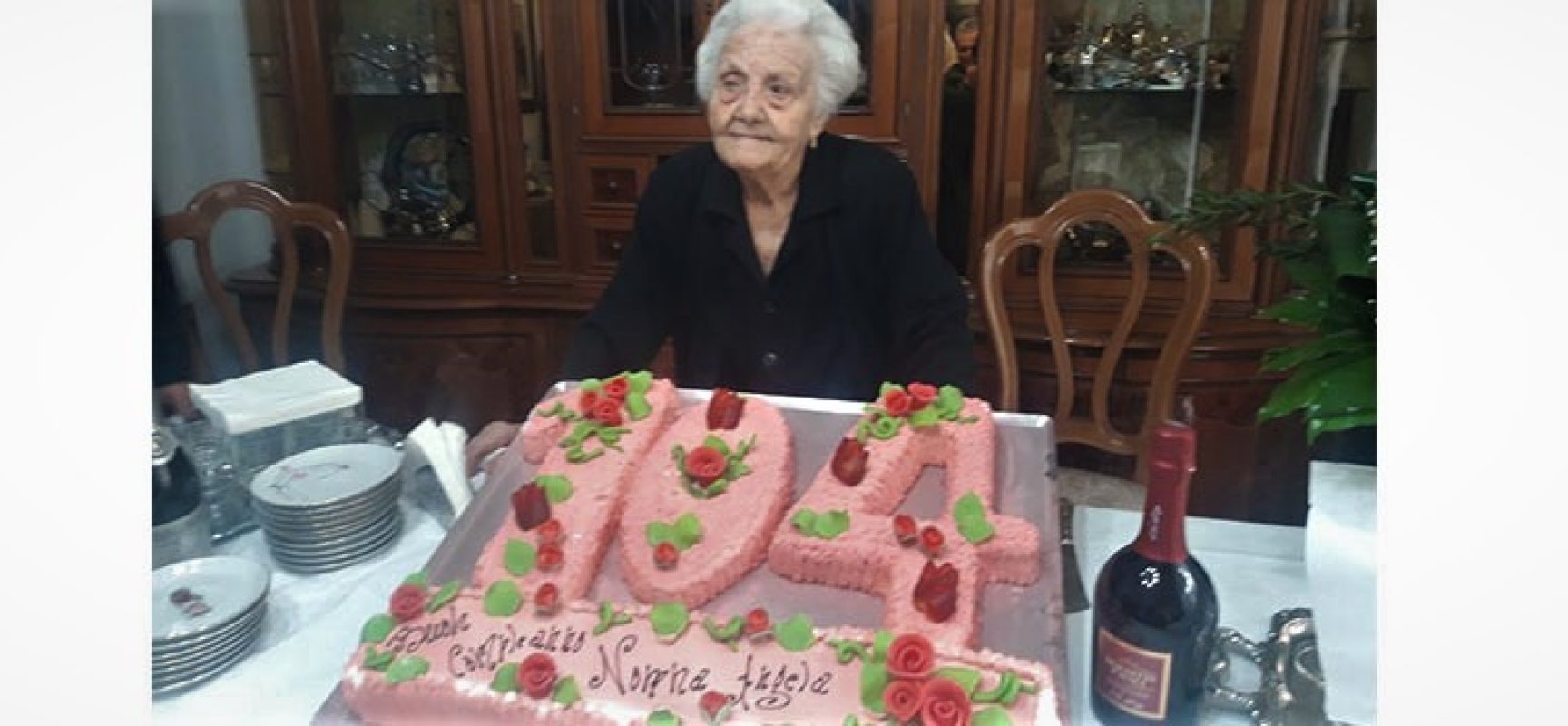 Nonna Angela da record, festeggiati i 104 anni