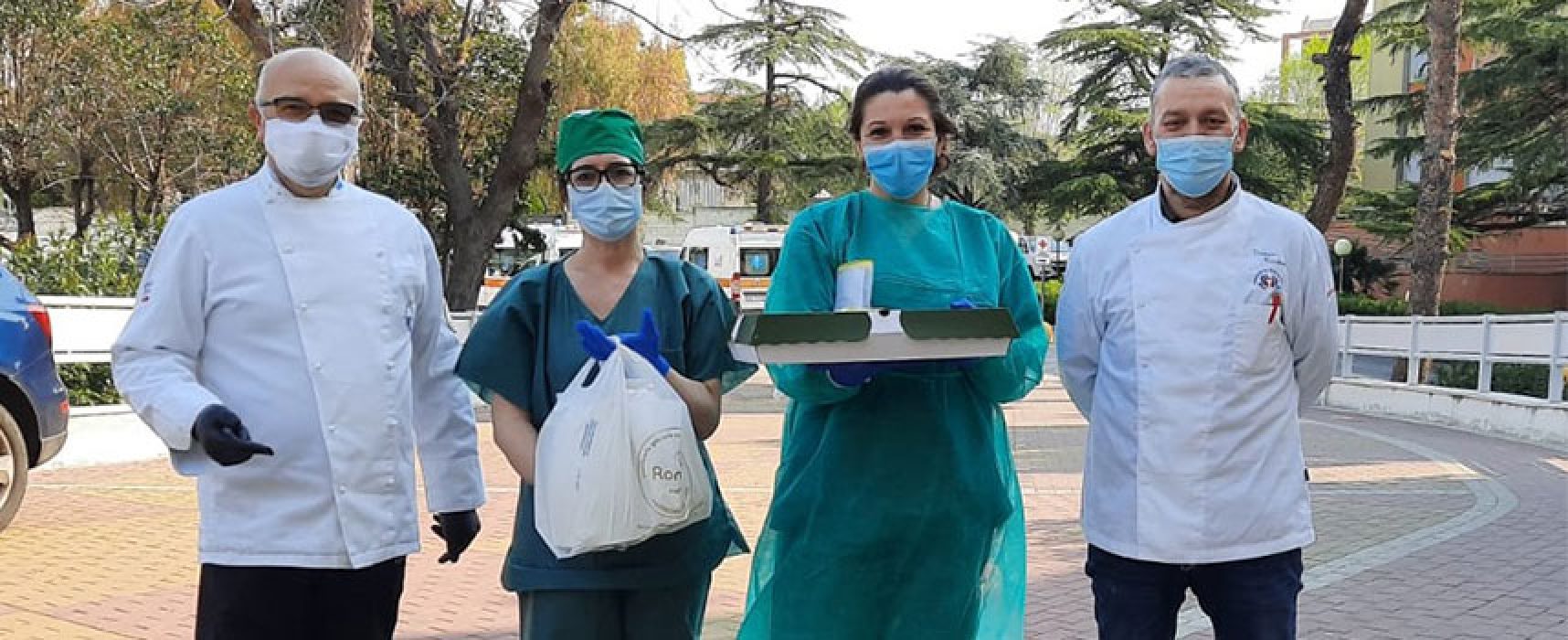 Associazione cuochi e pasticceri Bat offre colazioni a operatori ospedale Bisceglie / FOTO