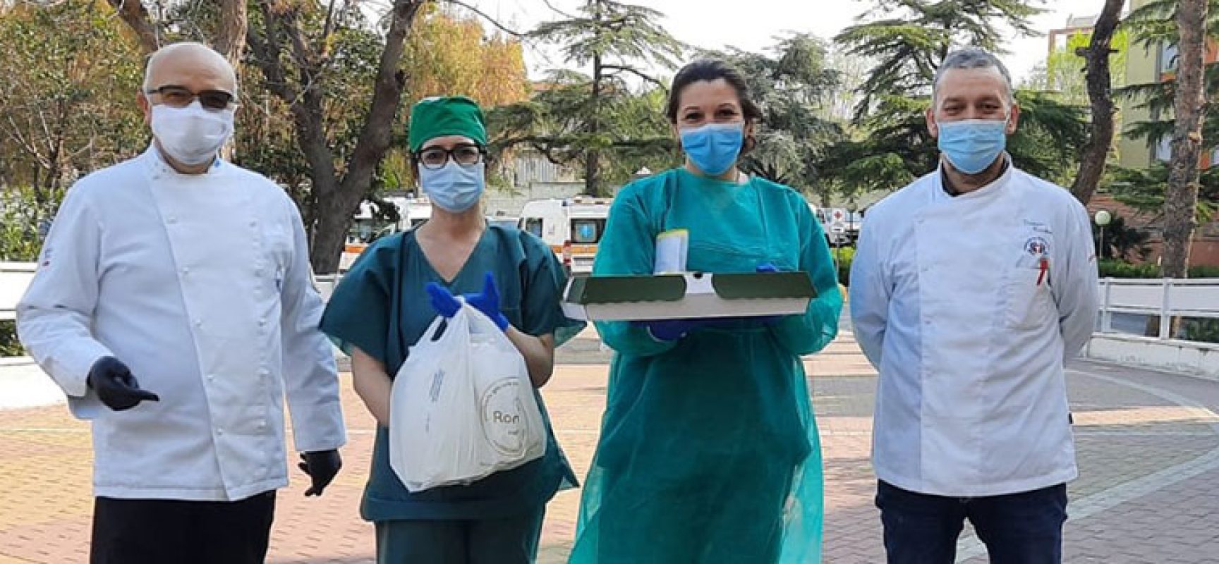 Associazione cuochi e pasticceri Bat offre colazioni a operatori ospedale Bisceglie / FOTO