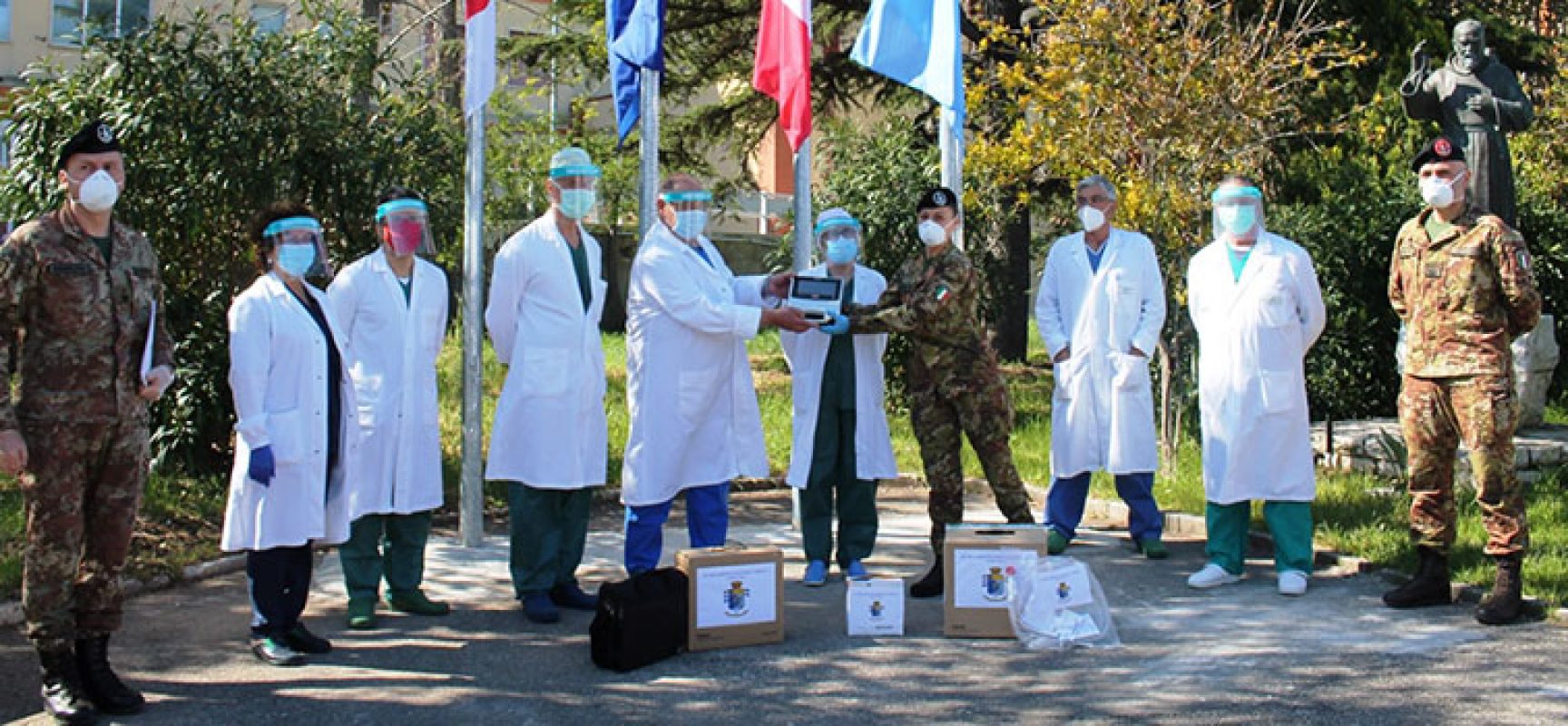 L’82° Reggimento Fanteria “Torino” dona ventilatore polmonare all’ospedale di Bisceglie