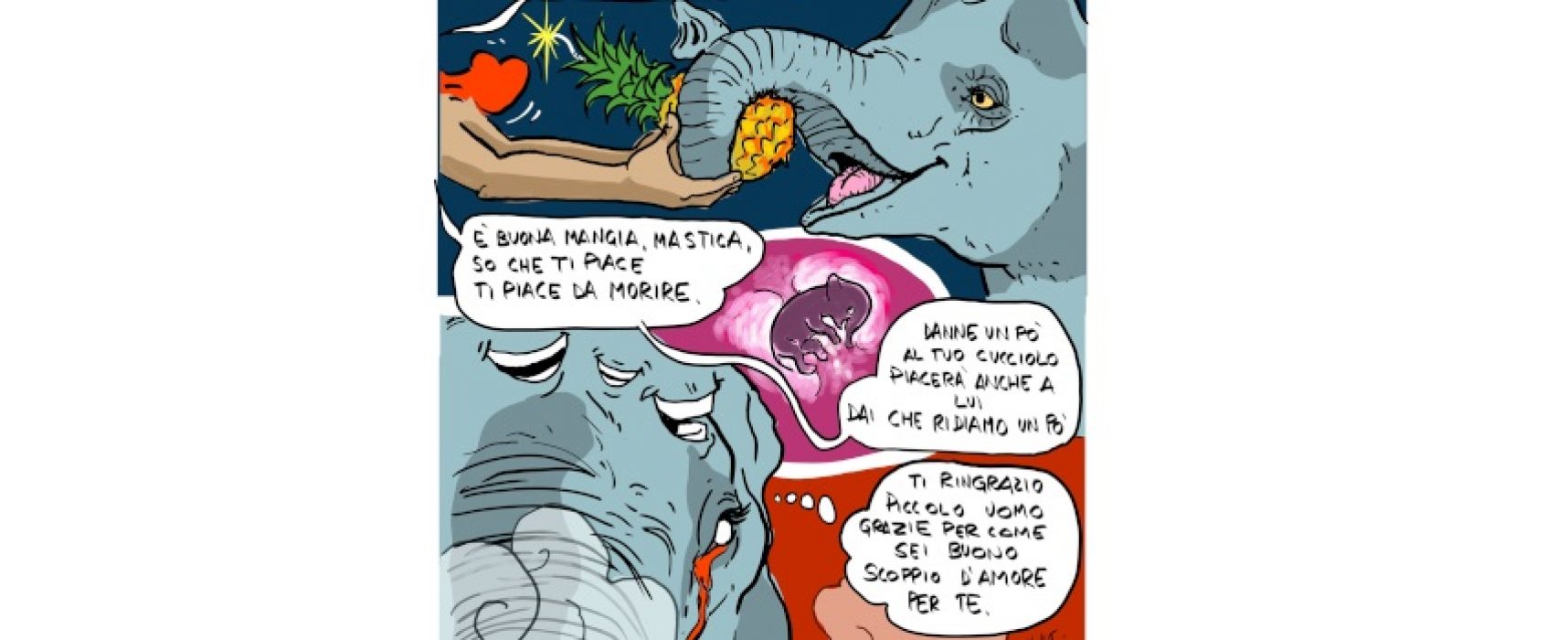Elefantessa uccisa, il monito artistico di Vincenzo Mastropirro e Domenico Velletri