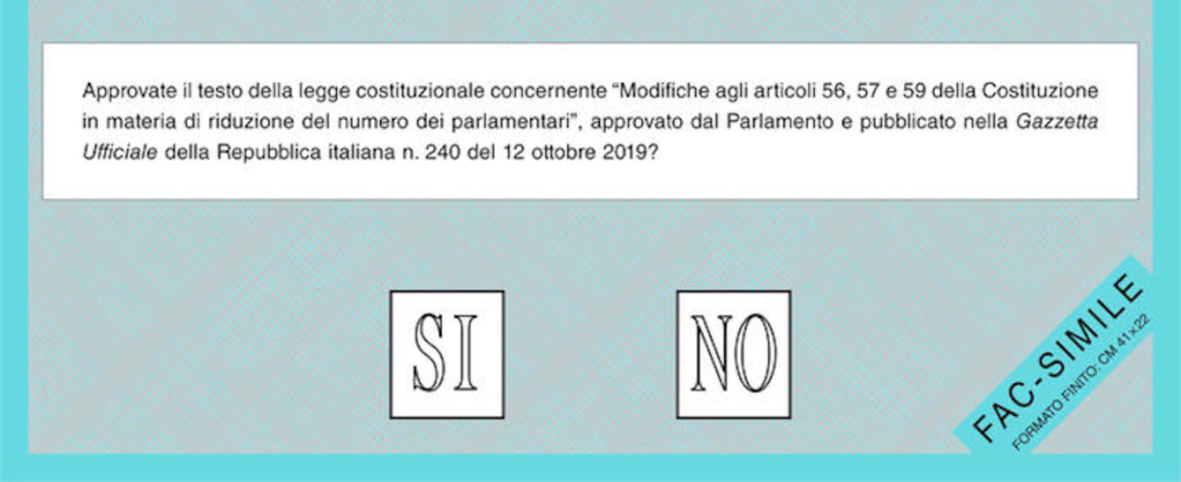 Referendum, ecco il fac-simile della scheda / Cosa accade se vince il SI e se vince il NO