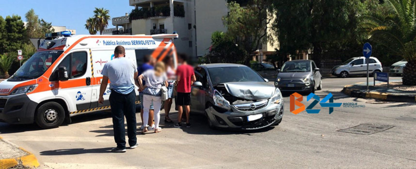 Scontro tra due auto in zona Sant’Andrea, 18enne trasportata in ospedale