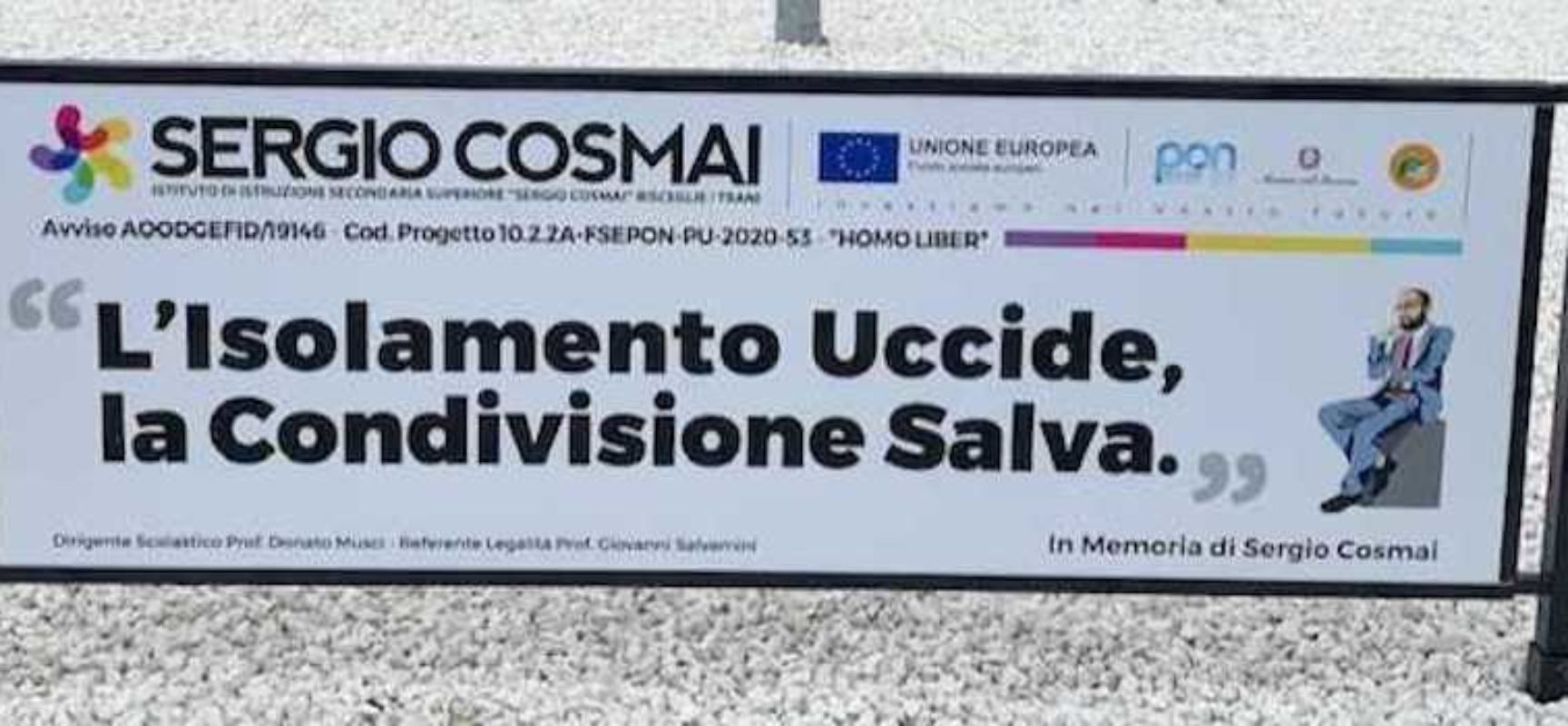 Domani Iiss “Cosmai” inaugura “Isola della legalità”: rotonda di via Giuliani cambia volto