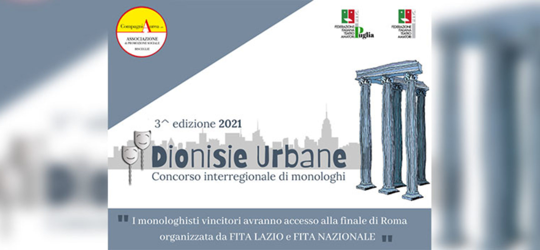 CompagniAurea, aperte le candidature per Dionisie Urbane 2021