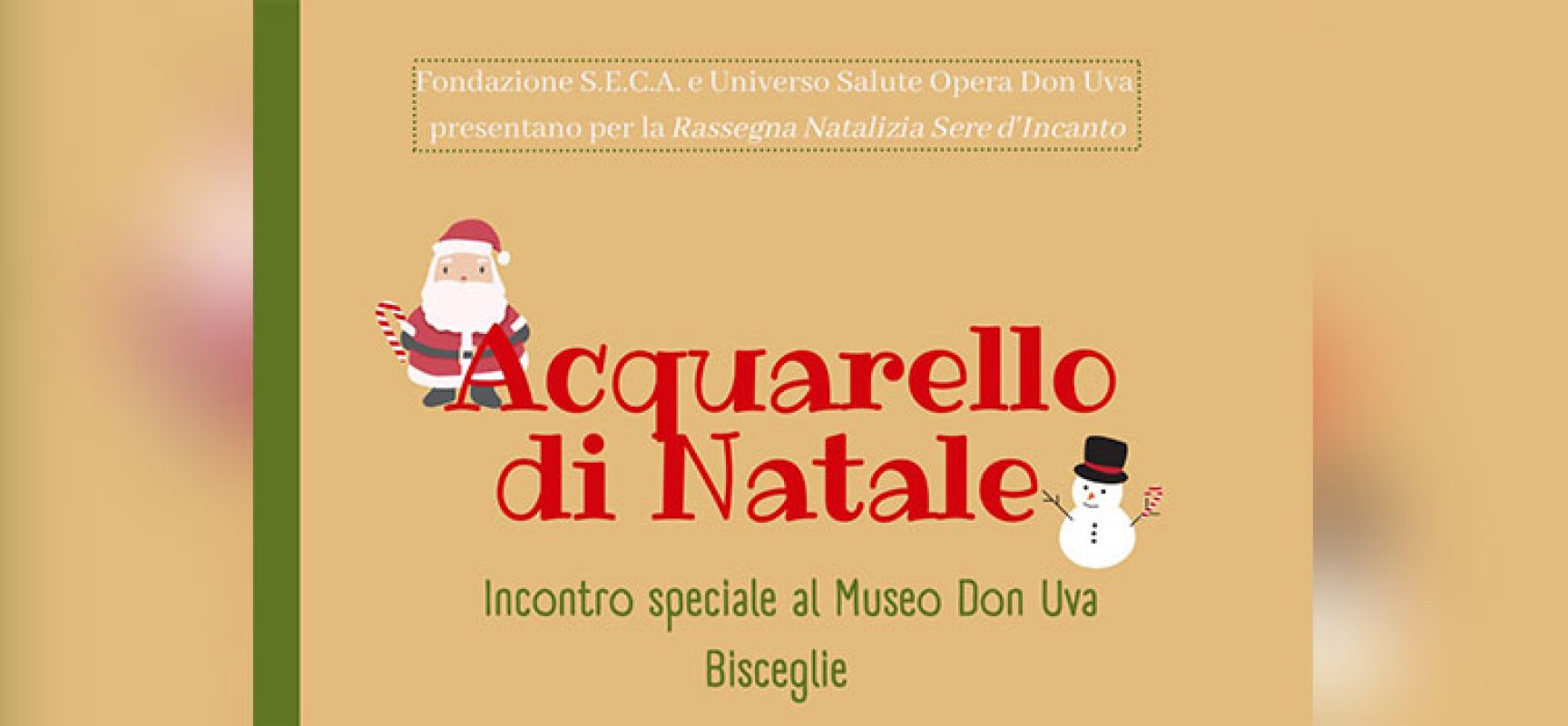 Il progetto Natale d’Arte con Acquerello Natalizio fa tappa a Bisceglie