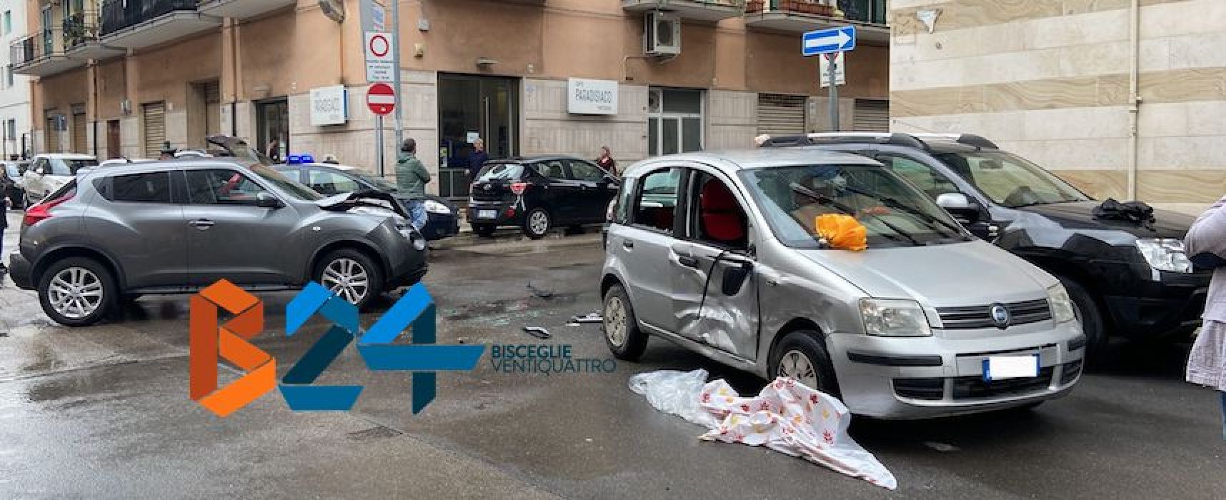 Incidente all’incrocio tra via Monterisi e via Benedetto Croce: un ferito in ospedale