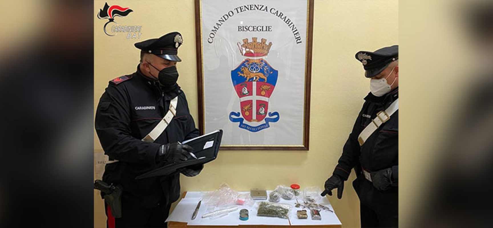 Trovato con hashish e marijuana in casa, arrestato a Bisceglie cittadino rumeno