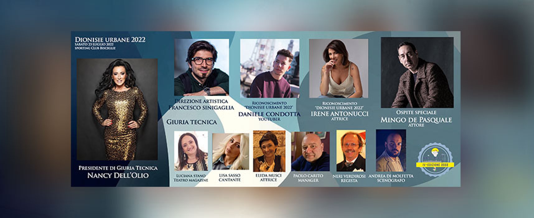 “Dionisie Urbane 2022”: a Bisceglie il Festival dei Monologhi teatrali di Puglia e Molise