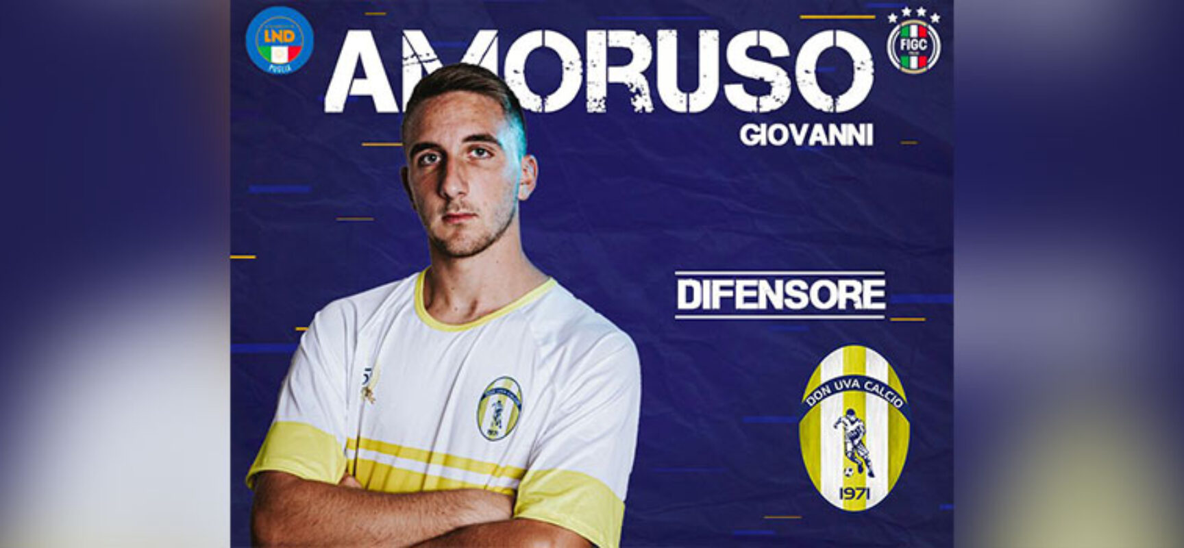 Il Don Uva calcio ufficializza l’arrivo di Giovanni Amoruso