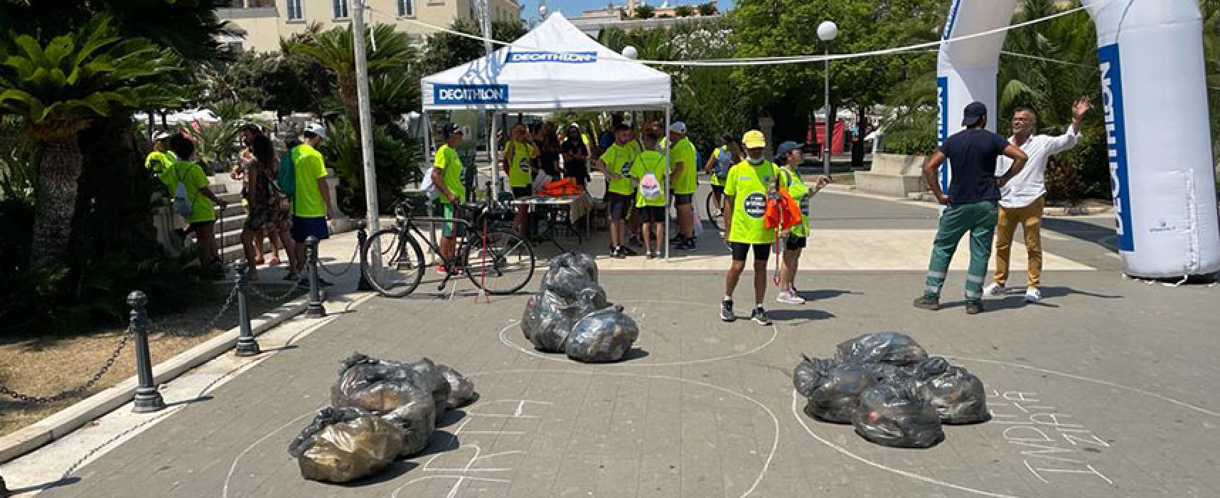 Successo per la tappa biscegliese del Giro di Italia di plogging / FOTO