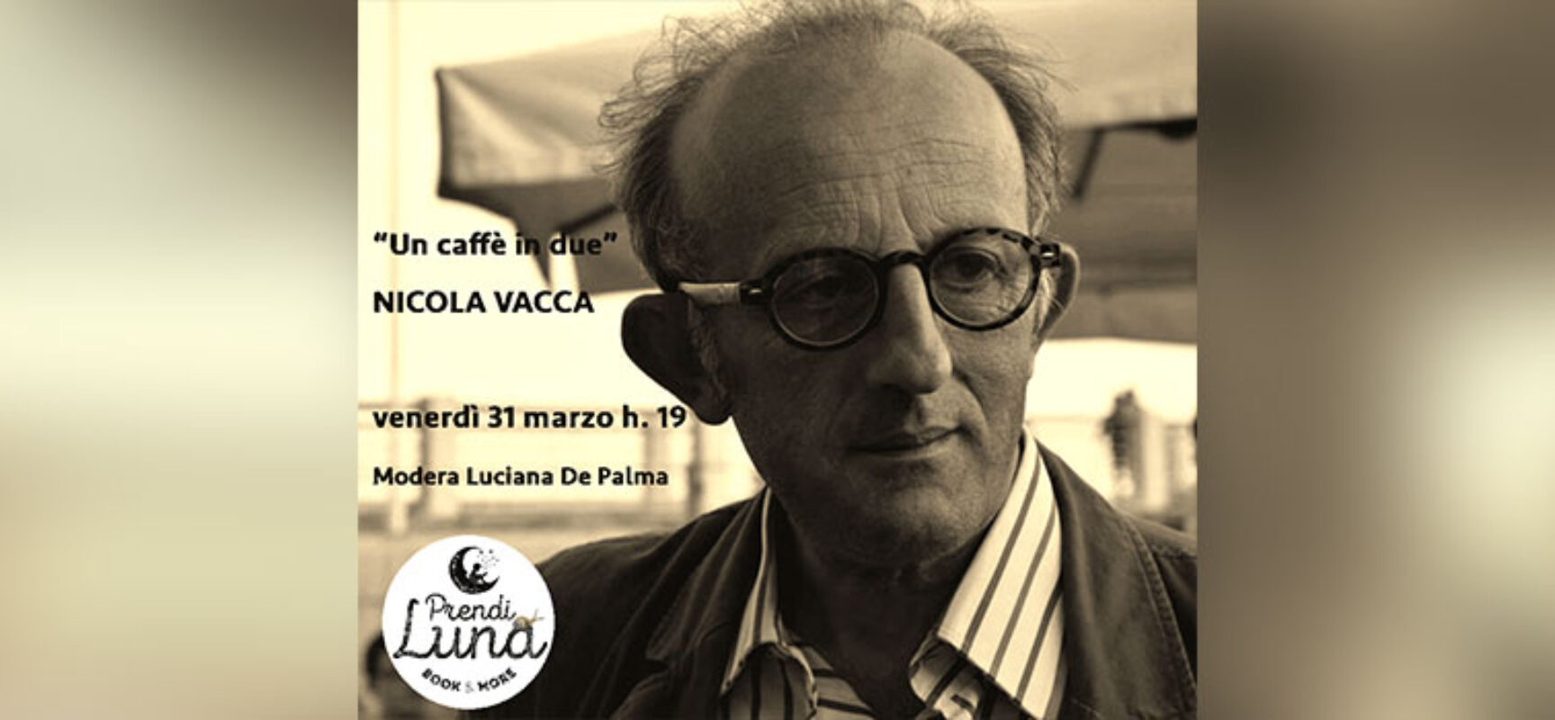 Nicola Vacca a Bisceglie presenta il suo ultimo libro di poesie “Un caffè per due”