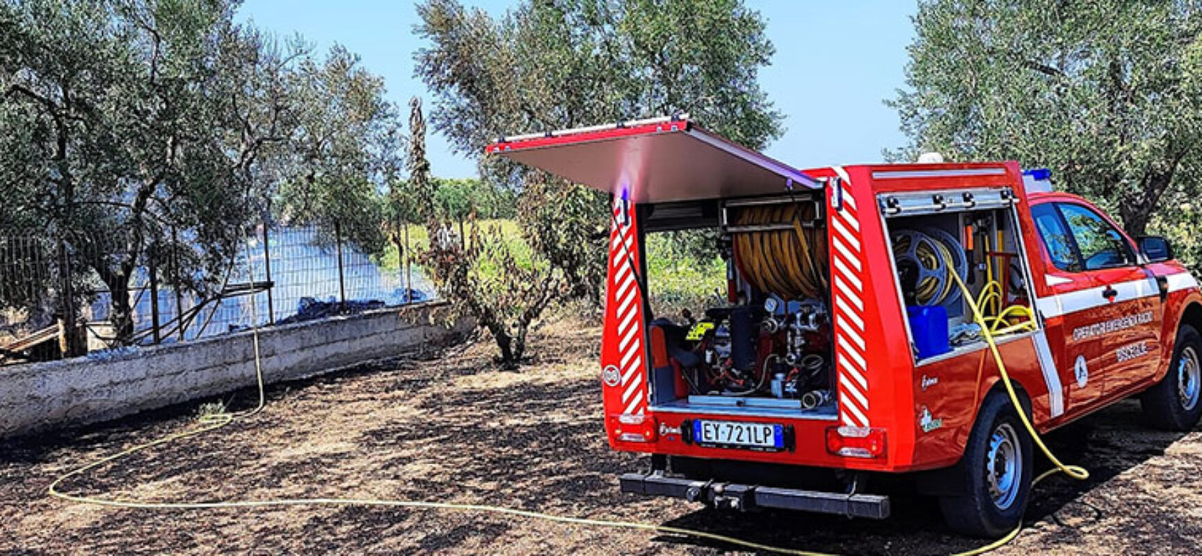 Sedati due incendi oggi in poche ore nell’agro biscegliese / FOTO