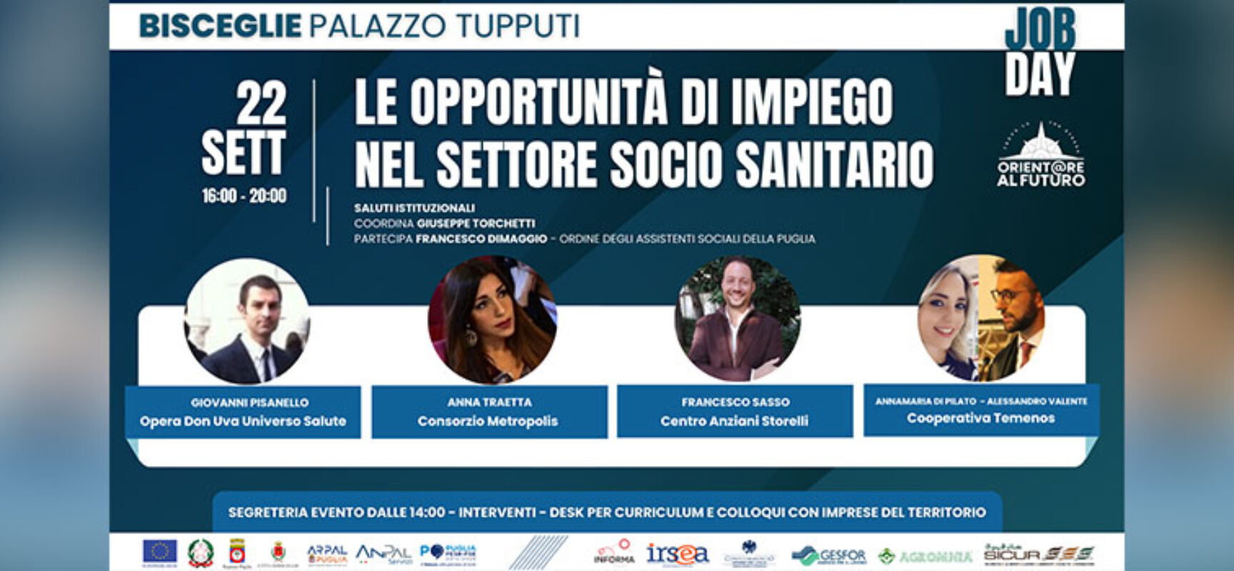 A Palazzo Tupputi c’è “Punti Cardinali”, opportunità d’impiego nel socio-sanitario