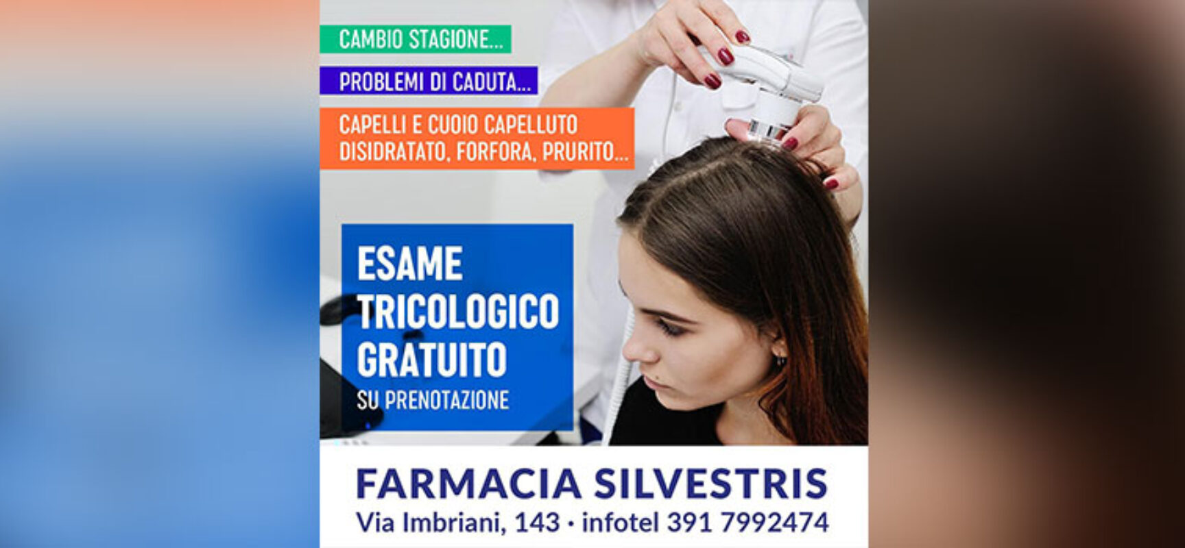 Settimana del capello: esame gratuito da farmacia Silvestris