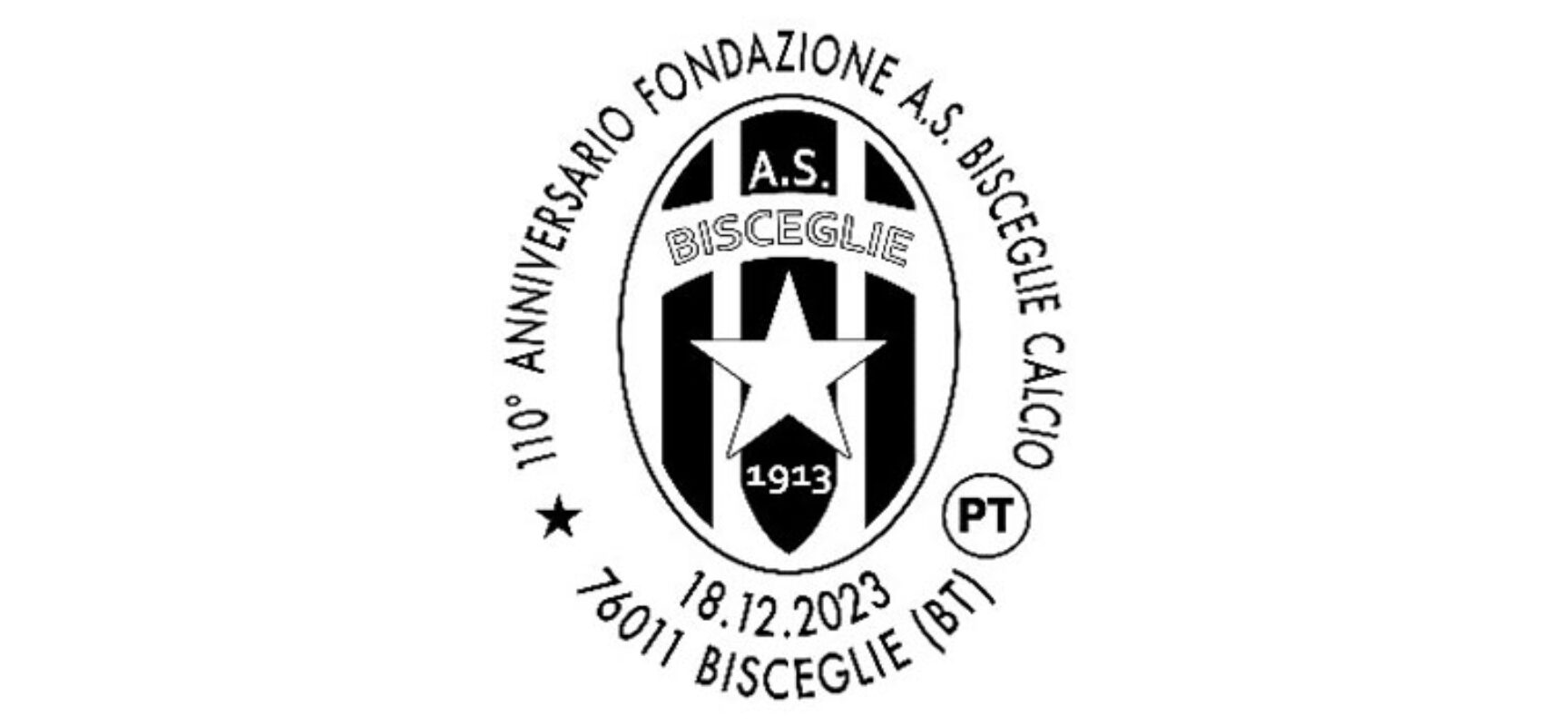 Poste Italiane attiva l’annullo filatelico per il 110° anniversario del Bisceglie calcio