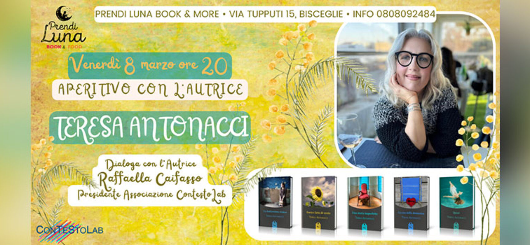 Teresa Antonacci ospite al Prendi Luna book & more