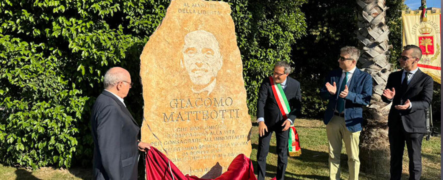 A Bisceglie inaugurata stele dedicata a Giacomo Matteotti