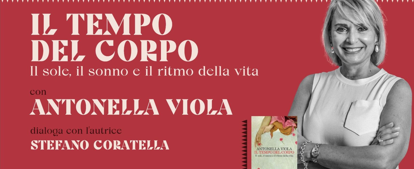 “Il tempo del corpo”, Antonella Viola presenta il suo libro alle Vecchie Segherie Mastrototaro