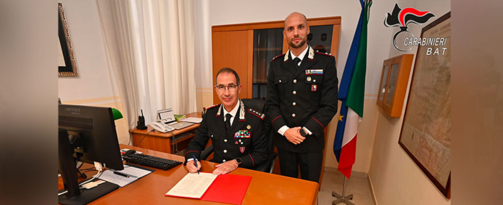 Il Comandante Interregionale dei Carabinieri in visita alla Tenenza di Bisceglie